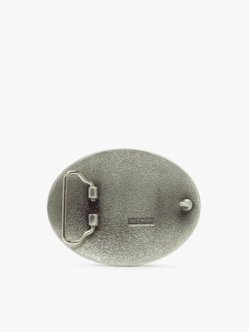 Logo Belt Buckle Silver
