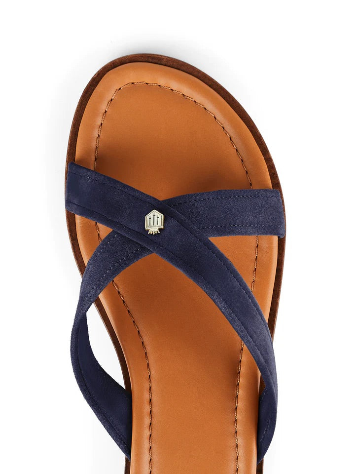 The Holkham Women's Sandal - Navy Suede