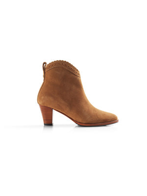 The Regina Women's Ankle Boot - Tan Suede