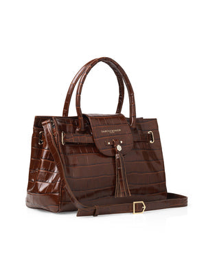 The Windsor Women's Handbag - Conker Leather