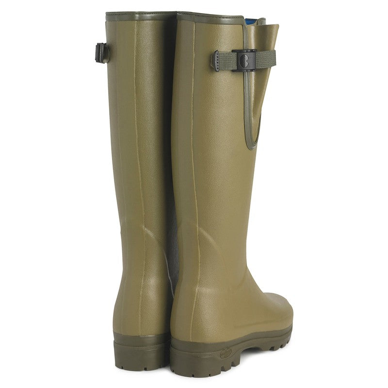 Ladies Vierzonord Neoprene Lined Wellington Boots Vert Vierzon