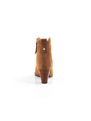The Regina Women's Ankle Boot - Tan Suede
