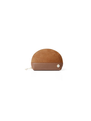 The Chiltern Women's Coin Purse - Tan Suede