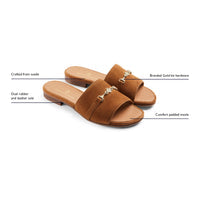 Fairfax & Favor The Heacham - Tan Suede Sandal