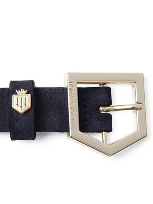 The Sennowe Women's Belt - Navy Blue Suede