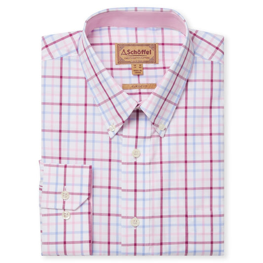Schoffel Holkham Classic Shirt Pink/Blue/Raspberry Check