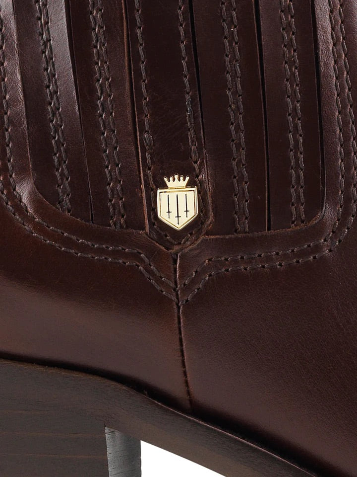 The Rockingham Women's Heeled Ankle Boot - Mahogany Leather