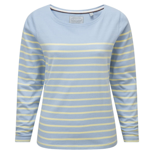 Beauport Top Pale Blue/Lemon Top