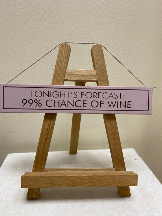 Tonight’s Forecast 99% Chance of Wine