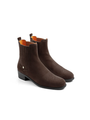 The Rockingham Chelsea Ankle Boot - Chocolate Suede