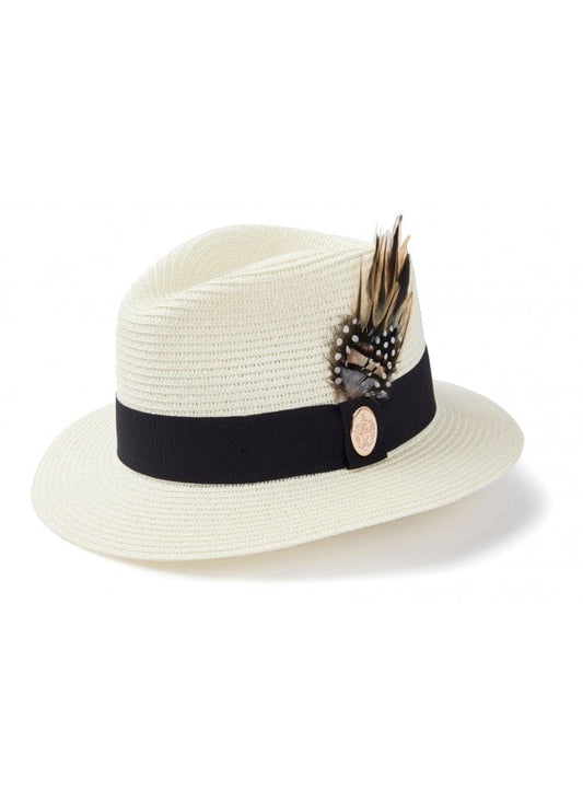 The Alderburgh Fedora Cream (Black Ribbon)