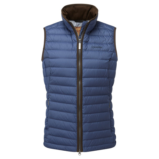 Launde Down Gilet Stone Blue