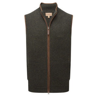 Orkney Merino Gilet Loden Green