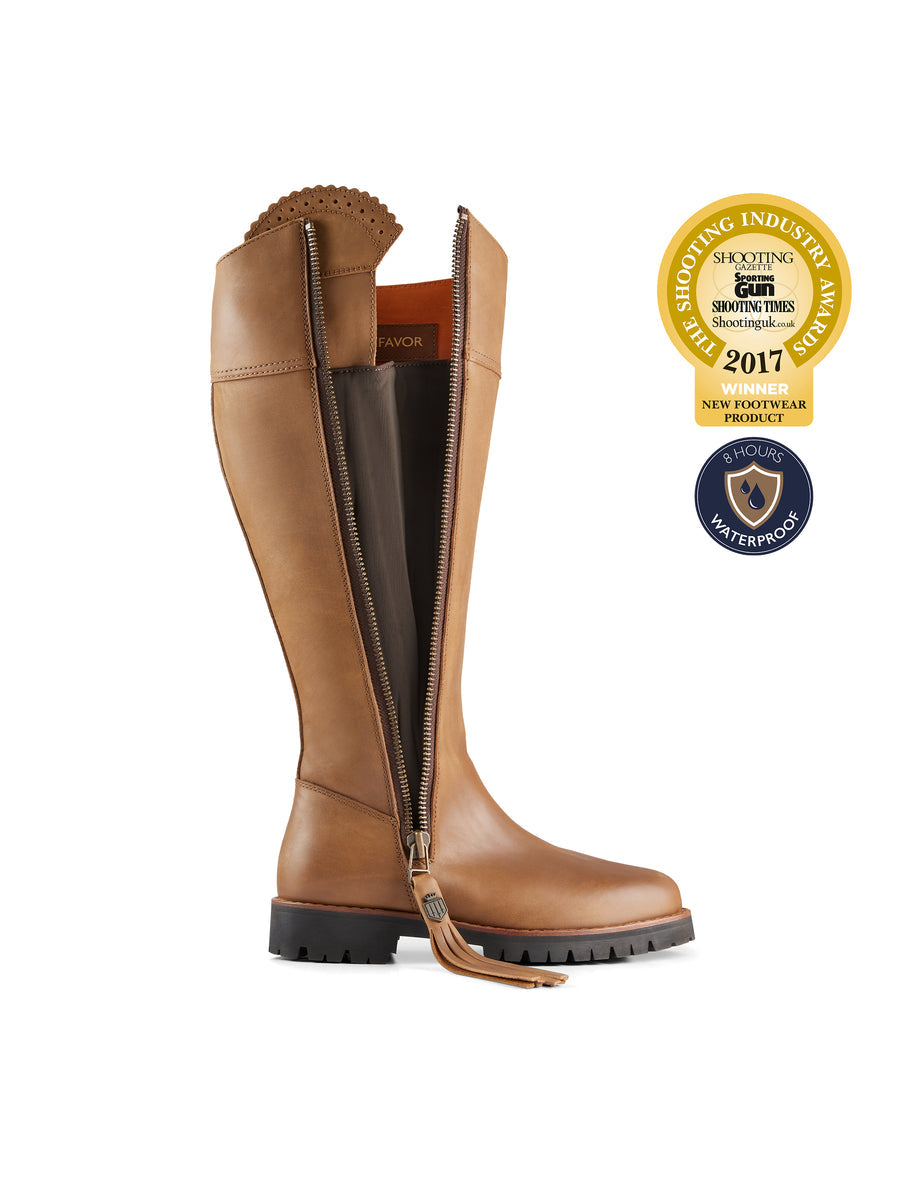 The Explorer Women's Waterproof Boot - Oak Leather, Sporting Calf