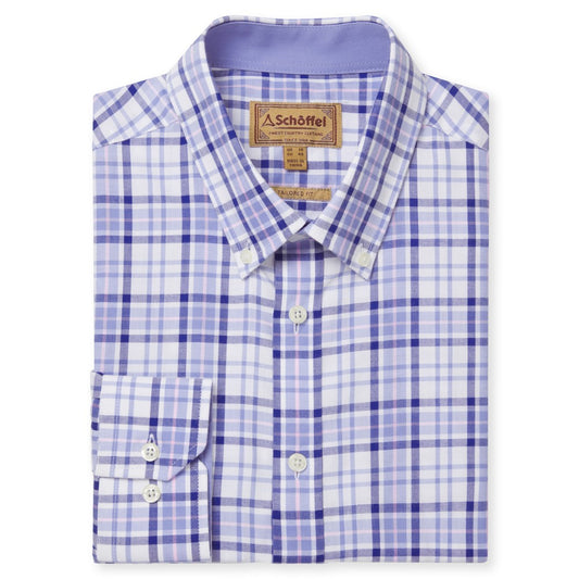 Healey Tailored Shirt Blue/Pink Check