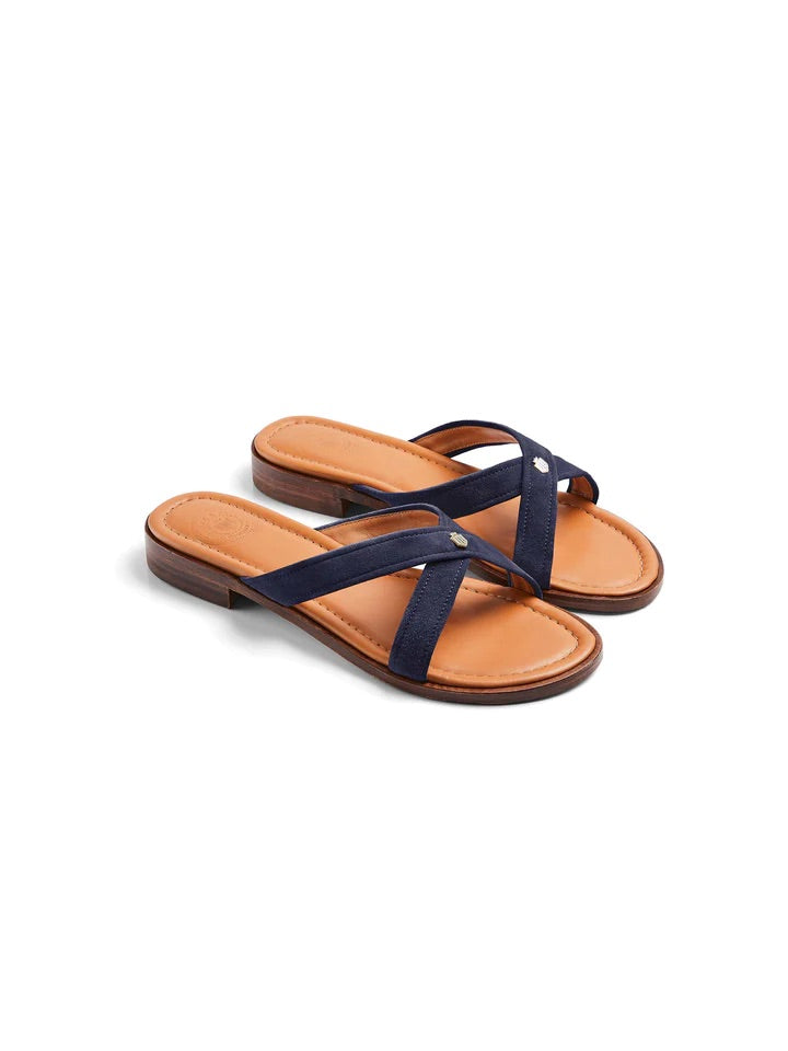 The Holkham Women's Sandal - Navy Suede