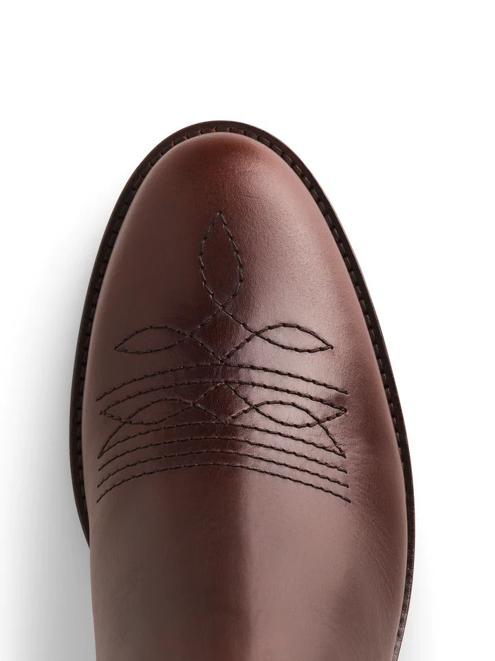 The Rockingham Women's Heeled Ankle Boot - Mahogany Leather