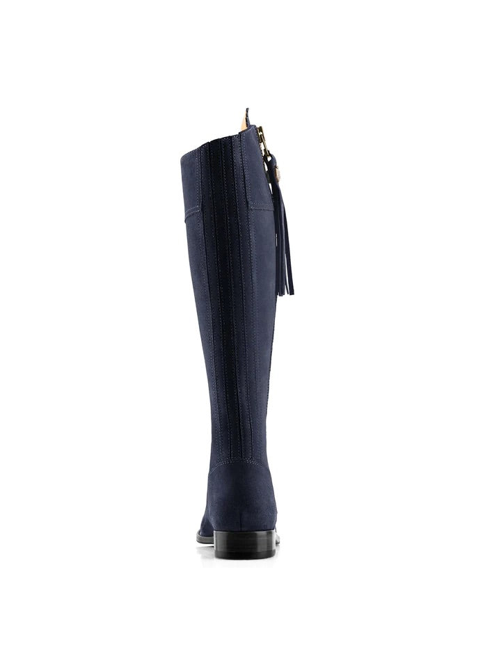 The Regina, Women’s Tall Boot - Navy Suede Regular Fit
