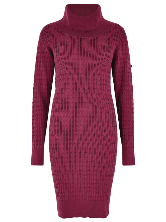 Raheen Fitted Dress - Currant