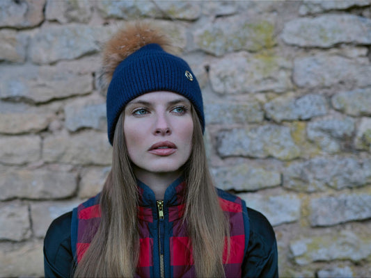 Belvoir Beanie in Navy