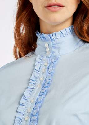 Chamomile Ladies Country Shirt-Blue