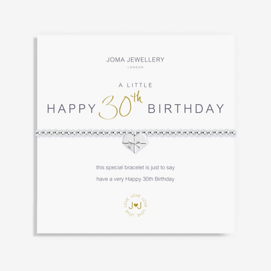 A Little Happy 30th Birthday Bracelet