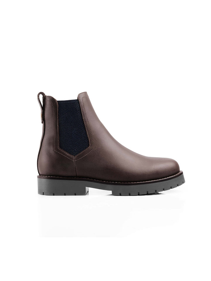 The Boudica Women's Shearling-Lined Ankle Boot - Mahogany Leather