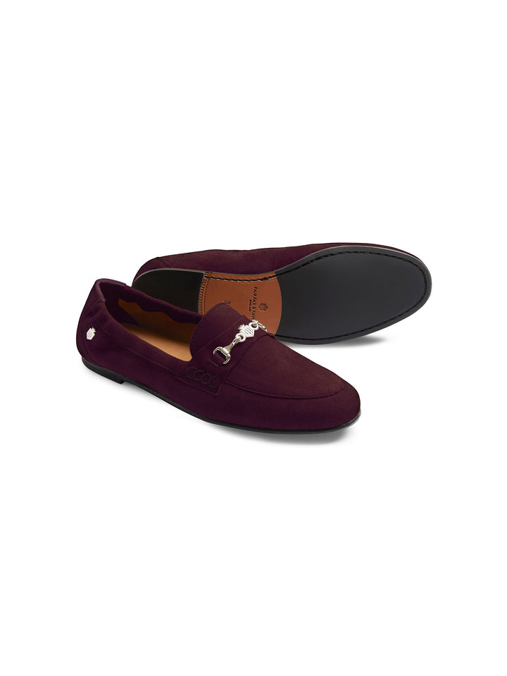 The Newmarket Women's Loafer - Plum Suede