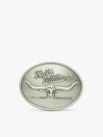 Logo Belt Buckle Silver