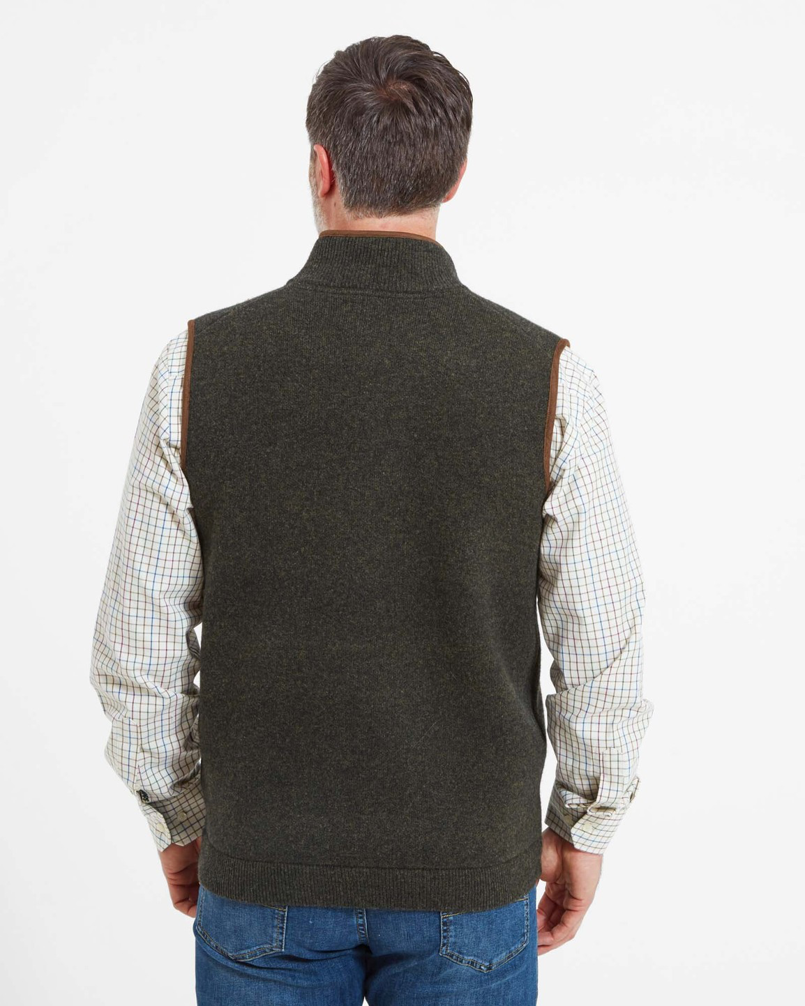 Orkney Merino Gilet Loden Green