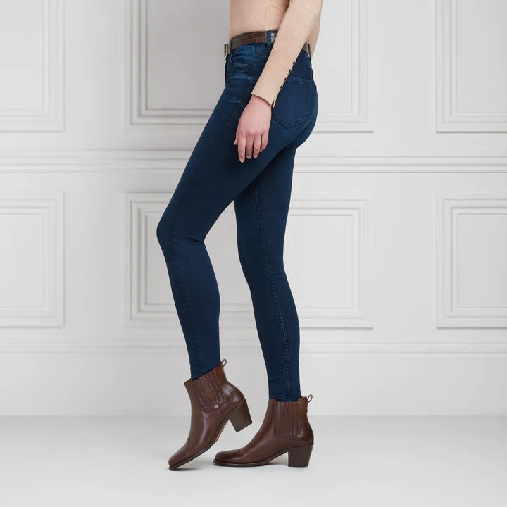The Rockingham Women's Heeled Ankle Boot - Mahogany Leather
