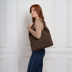 The Tetbury Women’s Tote Bag Chocolate Suede