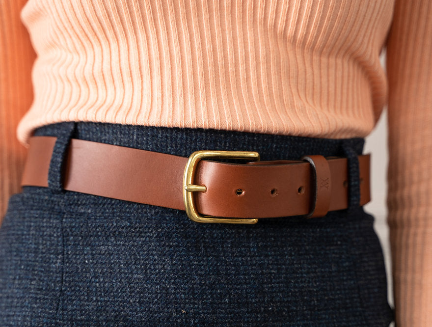 VA Leather Belt Chestnut
