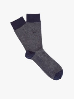 Nelson Sock Navy/Grey