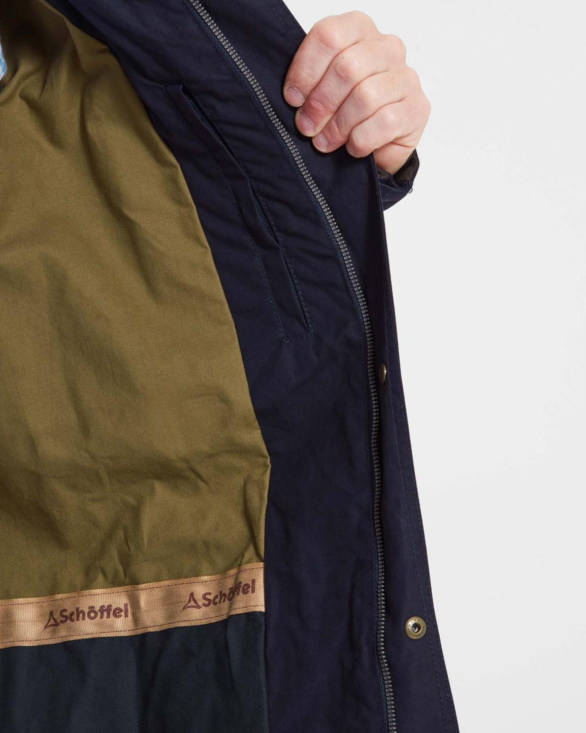 Preston Wax Jacket Navyn