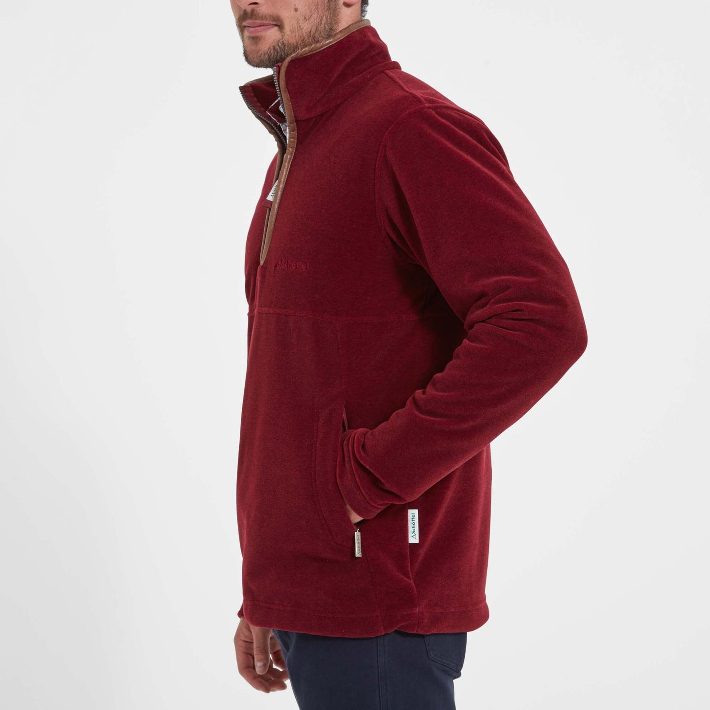 Berkeley 1/4 Zip Fleece Claret