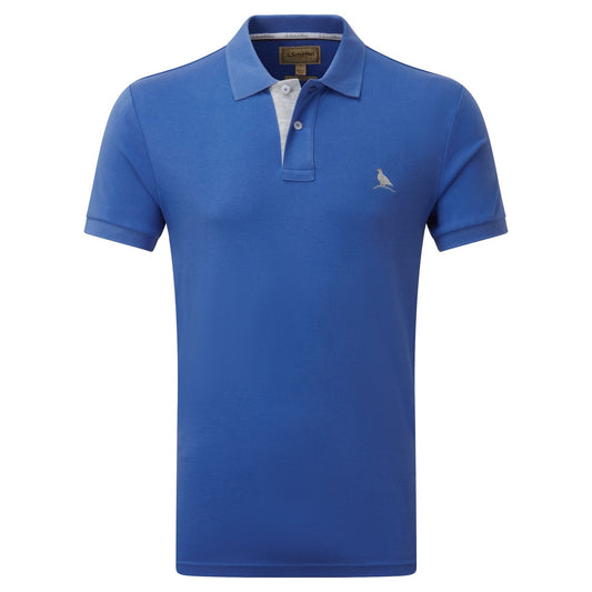 St Ives Jersey Polo Shirt Cornflower