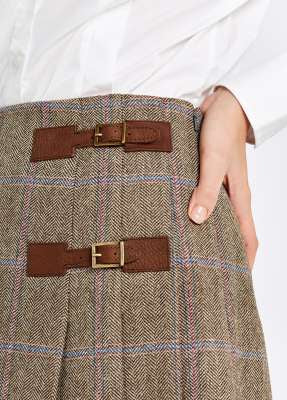 Blossom Tweed Skirt - Woodrose