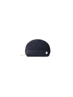 The Chiltern Women's Coin Purse - Navy Suede