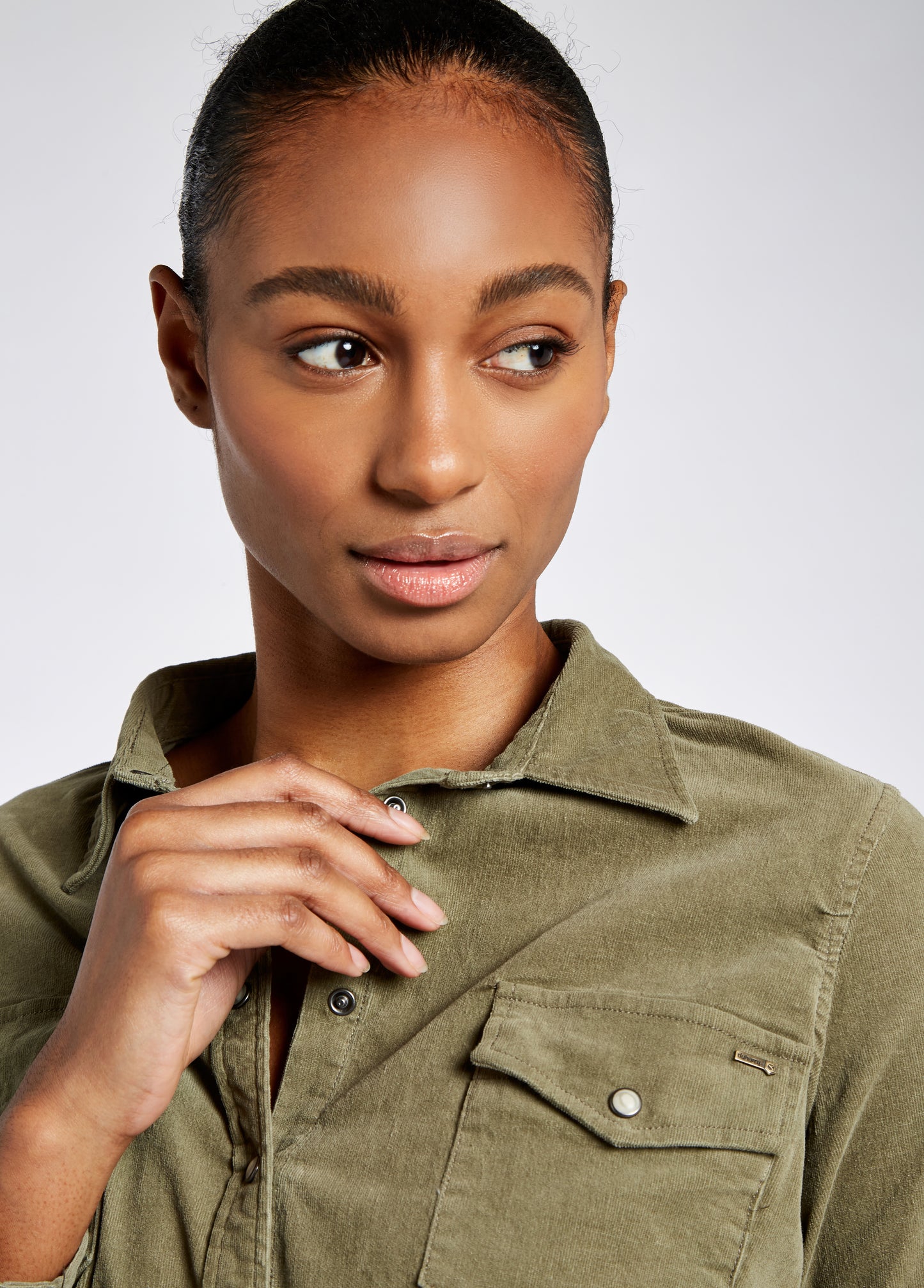Angelica Shirt in Dusky Green