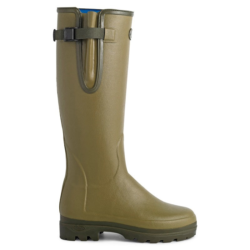 Ladies Vierzonord Neoprene Lined Wellington Boots Vert Vierzon