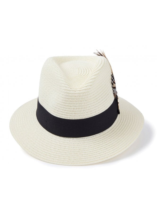 The Alderburgh Fedora Cream (Black Ribbon)
