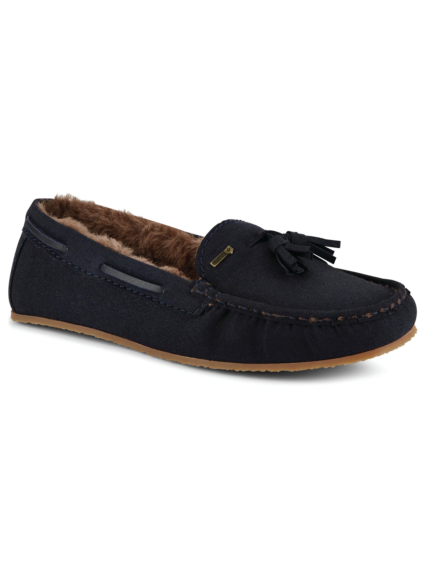 Rosslare Moccasin Slipper - French Navy