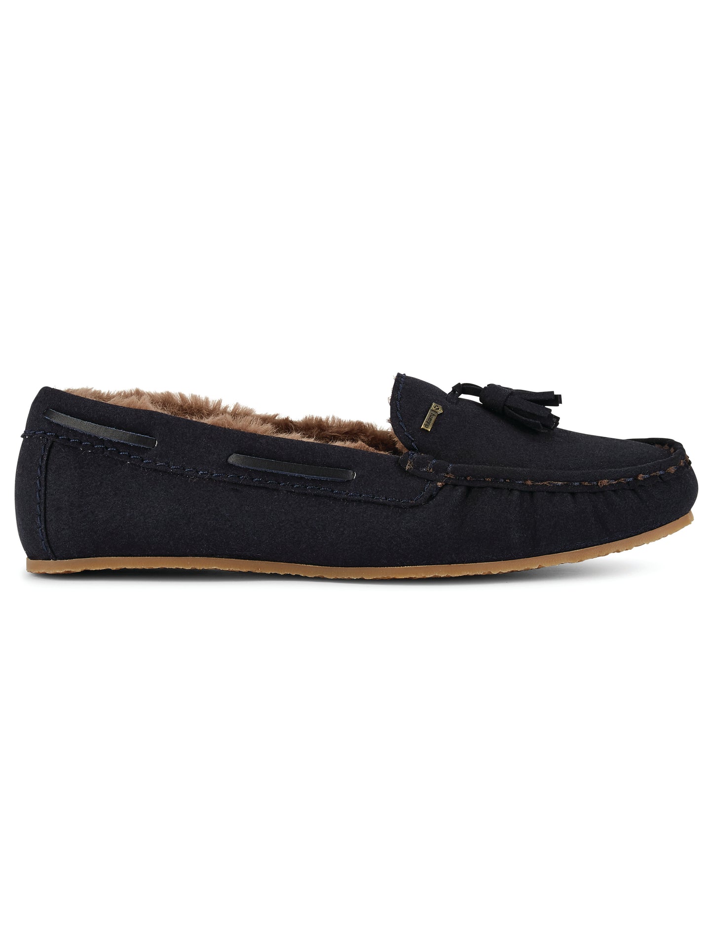 Rosslare Moccasin Slipper - French Navy – GILES & BELLA