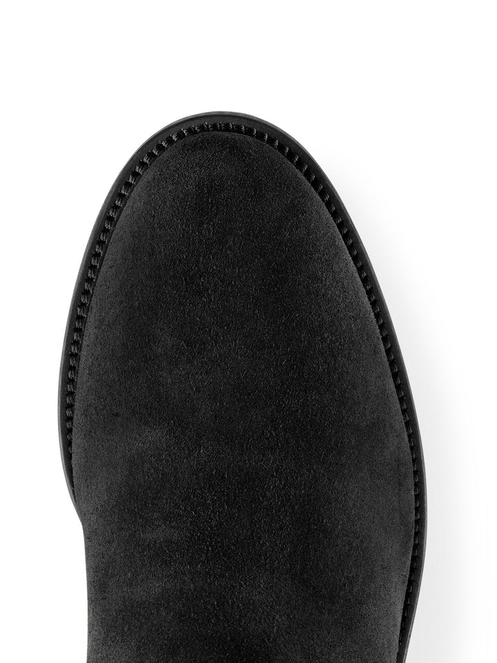 The Regina Women’s Tall Boot - Black Suede, Narrow Fit