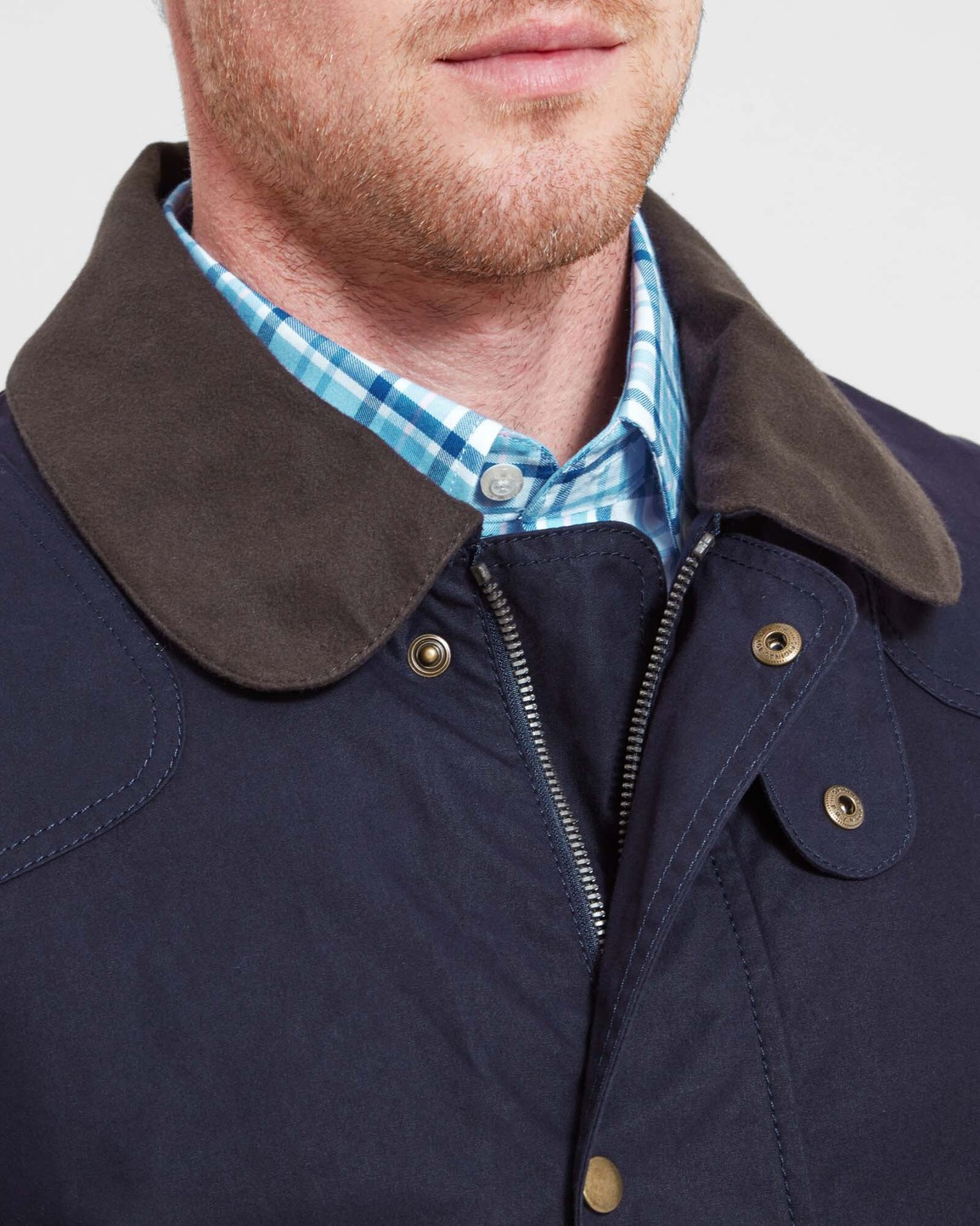 Preston Wax Jacket Navyn