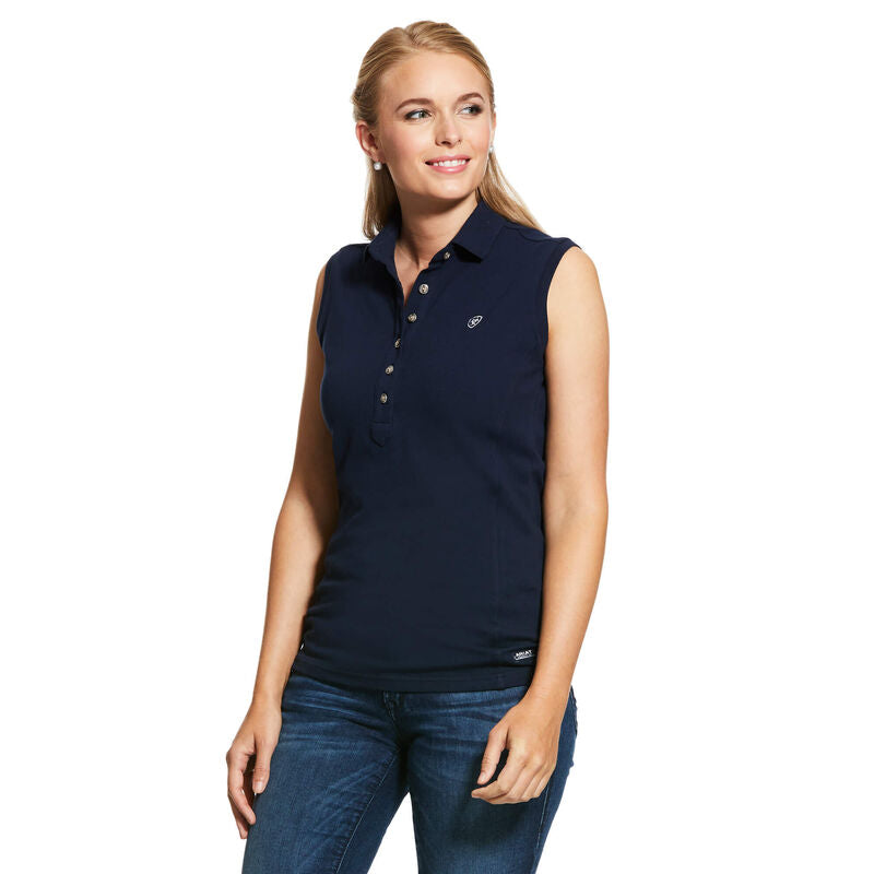 Prix 2.0 Navy Sleevless Polo