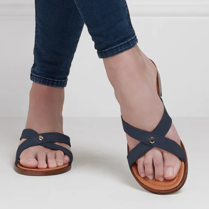 The Holkham Women's Sandal - Navy Suede