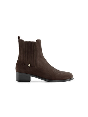 The Rockingham Women's Ankle Boot - Chocolate Suede