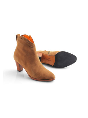 The Regina Women's Ankle Boot - Tan Suede